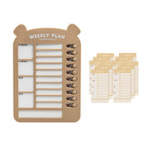 Maxbell List Board Daily Task Planning Board Chart Memo for RV Office Home Brown