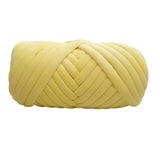 Maxbell 1kg Velvet Chunky Yarn Arm Knitting Rug Making Hand Knit Pet Bed Crocheting Yellow