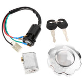 Maxbell Electric Ignition Switch Key Oil Tank Gas Cap for Honda CG125 ZJ125 ATV