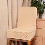 Max Spandex Stretch Low Short Back Chair Cover Bar Stool Cover Beige