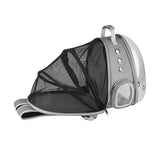 Maxbell Expandable Cat Carrier Clear Bubble Backpack for Sightseeing Outdoor Gray