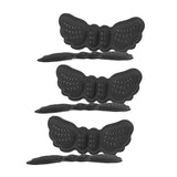 Maxbell 3 Pairs Anti-Slip Shoe Inserts Heel Grips Pad Insoles Liner Cushions Black Thin