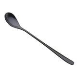 Maxbell Stainless Steel Cutlery  Dinner Tea Spoon Tableware Colorful  Black