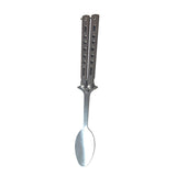 Maxbell Butterfly Open Styled Spoon BBQ Flatware Utensils Grill Travel Camping Spoon