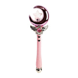 Maxbell Princess Wands Costume Accessories Pretend Toy for Carnival Birthday Party Moon Pink