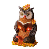Maxbell Owl Shape Lawn Light Animal Statue Landscape Lamp for Yard Garden Patio Style B