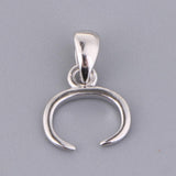 Maxbell 925 Sterling Silver Pinch Clip Bail Bead Pendant Connector Pendant Holder B