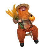 Maxbell Figures Santa Statues and Figurines for Collectible Figurines sitting orange