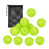 Maxbell LED Pickleball Balls 74mm 40 Holes Pickleballs for Indoor Night Play Outdoor 12pcs