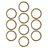 Maxbell 10 Pieces Brass Round Split Key Chain Rings Key Holder Loop DIY Craft 20mm