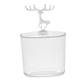 Maxbell ABS Cosmetic Cotton Pad Holder with Lid Storage Organization Dispenser Argent