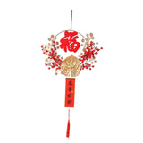 Maxbell Chinese New Year Hanging Decorations Ornament Wreath Pendant for Decor Style D