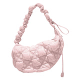 Maxbell Pleated Cloud Bag Tote Purse Cloud Bubbles Handbags for Girls Beach Shopping pink