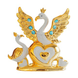 Maxbell Swan Figurines Ornament Farmhouse Centerpiece Bedroom Home Office Party Gold