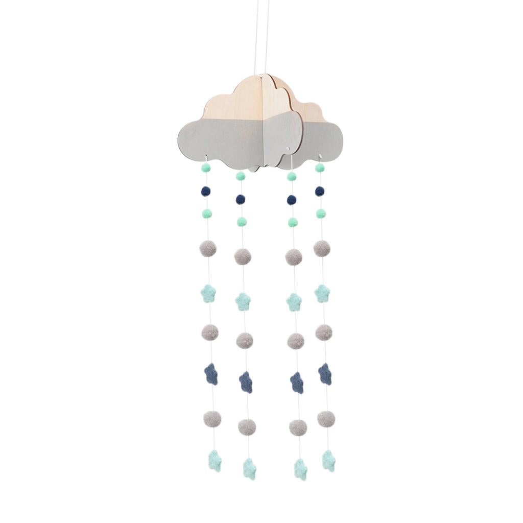 Maxbell Hanging Clouds Garland for Baby Shower Wedding Party Decor  Gray