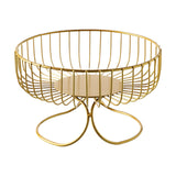Maxbell Light Luxury Durable Fruit Basket Stand Storing Holder for Vegetable Farmhouse Aureate
