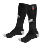 Maxbell Heated Socks Long Stockings Breathable Cold Weather Unisex Winter Warm Socks Grey