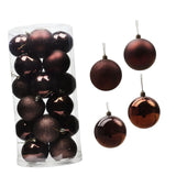 Maxbell 24 Pieces Christmas Balls Ornament Shatterproof for Wedding Holiday Home Coffee Color