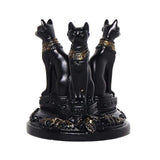 Maxbell Resin Cat Statue Figurine Ball Display Stand Shelf Desktop Decoration Gift