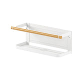 Maxbell Storage Rack No Drilling Multifunctional for Living Room Restroom Dormitory White Wood Guardrail