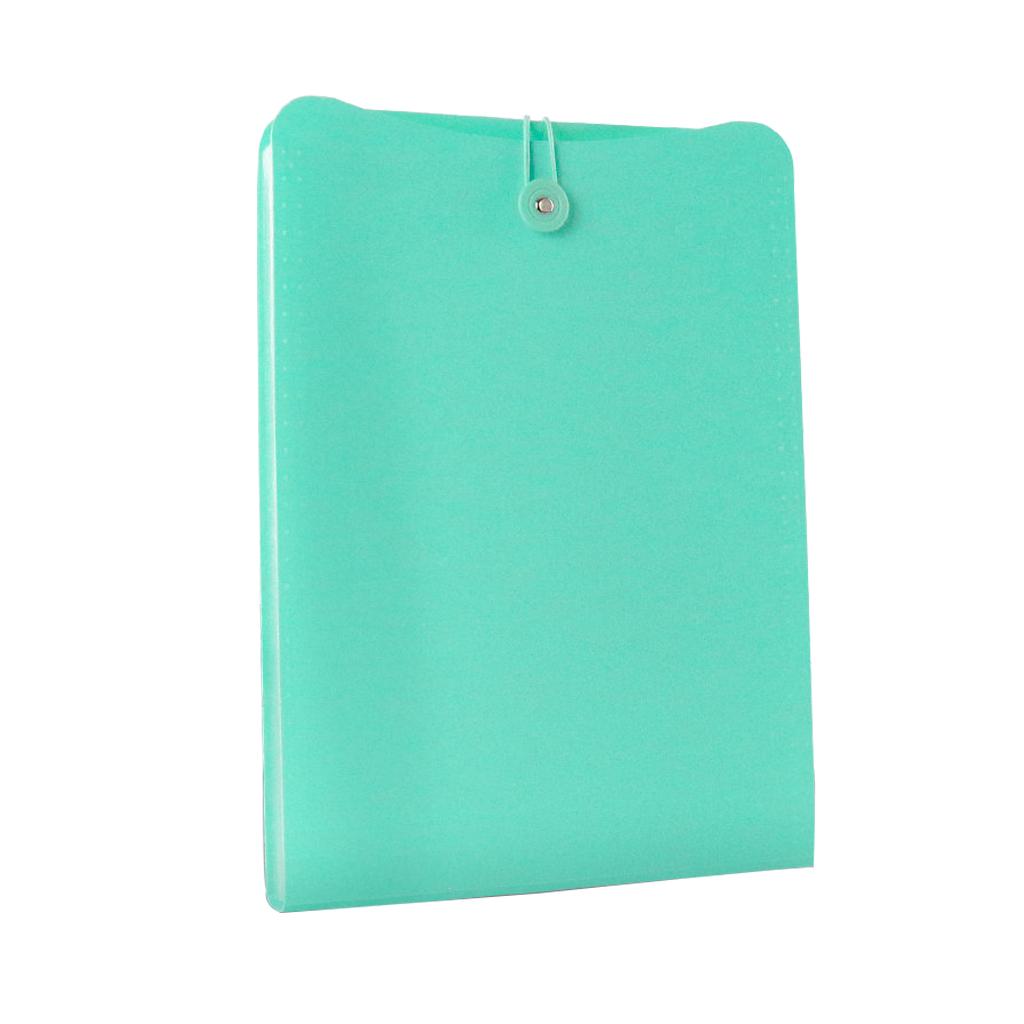 Maxbell 7 Layers File Organizer Expanding Folders A4 Document Holder Bag Green