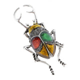 Max Elegant Insect Brooches Enamel Bug Lapel Pin Badge Fashion Jewelry Yellow L