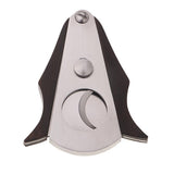 Max Wooden Cigar Cutting Cutter Scissors V-cut Smoking Cigare Tool Silver