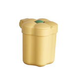 Maxbell Cute Desktop Trash Can Removable Container Fashion for Office Home Bathroom Yellow