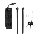 Maxbell Portable Folding Bike Lock Black With Rack High Security Bicycle Lock