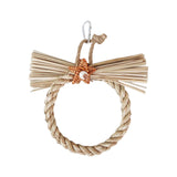 Maxbell Bird Swing Chewing Toy Pet Woven Multifunction Stable for Cockatiel Bird Round