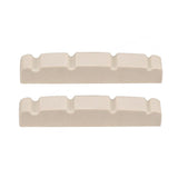 Maxbell 2 Pieces 4 String Pre-slotted Electric Jazz Bass Nut 44x5.8x8mm