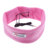 Max Soft Comfortable Noise Cancelling Wired Sleep Headphones Eye Mask pink