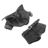 Maxbell 1/6 Female Short Sleeve Shirt & Short Pants for 12'' Action Figures black