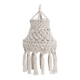 Maxbell Macrame Lamp Shade Chandelier Lampshade Bohemian for Living Room Hotel