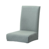 Max Jacquard Knitted Stretch Removable Dining Chair Cover Slipcover Light Green