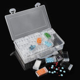 Maxbell 64 Slots Diamond Painting Accessories Tool Storage Box, 5D Diamond Painting Embroidery Case