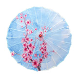 Maxbell Silk Cloth Women Umbrella Rainproof 32" for Costumes Cosplay Village Scenery Style D