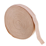 Maxbell 10 Meters Cotton Elastic Band Sewing Trims 15mm Width Light Khaki