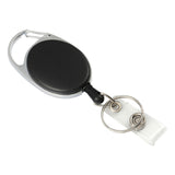 Maxbell Retractable Keyring Elastic Multifunctional Durable for Backpack Purpse Bags Black