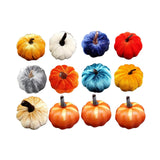 Maxbell Mini Artificial pumpkin Decorations Autumn Prop Halloween StyleC 12PCS