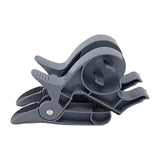 Maxbell 2Pcs Gift Paper Roll Holder Clip Tabletop Tape Dispenser Two Clamp Organizer Gray