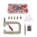 Maxbell Pearl Handmade Setting Machine Handmade DIY Craft Accessories for Cap Punch Multicolor