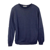 Max Fashion Long Sleeve Crewneck Sweatshirt Unisex Pullover Hoodie Dark Blue XL