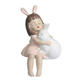 Maxbell Creative Girl Figurine Ornament Sculpture Art for Wedding Decor white