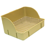 Maxbell Rabbit Litter Box Pee Pan Tray Pet Toilet for Small Animals Chinchillas Rats green steel mesh