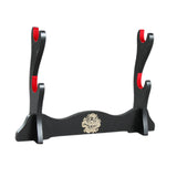 Maxbell Samurai Sword Stand Horizontal Bracket Display for Wakizashi Flute Dojo 2 Layers