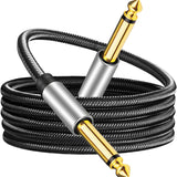 Maxbell 6.35mm Instrument Cable Unbalanced jack Guitar Patch Cords for Speaker 1.8M