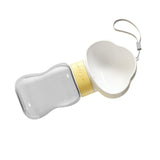 Maxbell Portable Dog Travel Water Bottle, Dog Kettle, Water Bowl for Dogs 350ml White