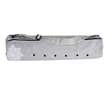 Maxbell Yoga Mat Bag Breathable Fitness Pouch Canvas Wear Resistant Yoga Mat Carrier Gray