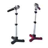 Maxbell 1/12 Dollhouse Mini Plastix Microphone with Stand Models Toy Decoration